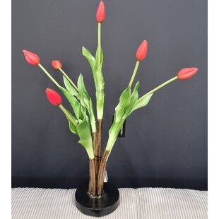 Boeket kunstbloemen Tulip rood