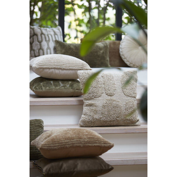 Light en Living Kussen 45x45 cm LATIUM beige