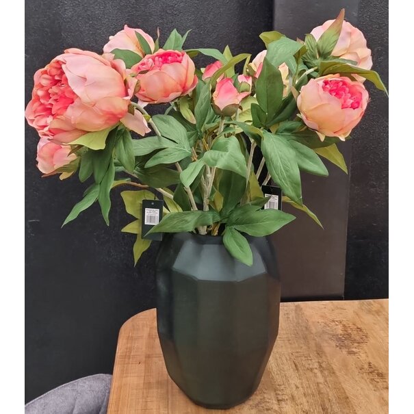 Light en Living Vaas 19x19x28 cm FLAMENGO donker  groen