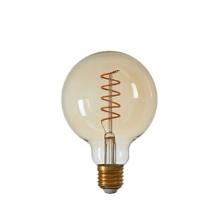 Deco LED Globe Ø9,5x14 cm 4W Amber E27 Dimbare Lamp