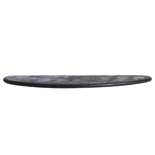 Wandplank 110x25x3 cm GINOSA hout  mat zwart