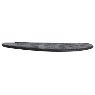 Wandplank 70x17x2 cm GINOSA hout  mat zwart