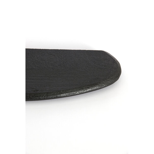 Light en Living Wandplank 70x17x2 cm GINOSA hout  mat zwart