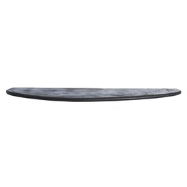 Wandplank 90x19x2 cm GINOSA hout mat zwart