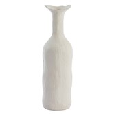 Vaas deco 9x8x40 cm TEODORA crème