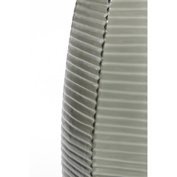 Light en Living Vaas Ø23x37,5 cm MAEVA smoke glas grijs