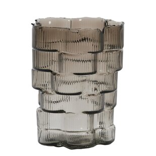 Vaas Ø17x22 cm DOURO smoke glas