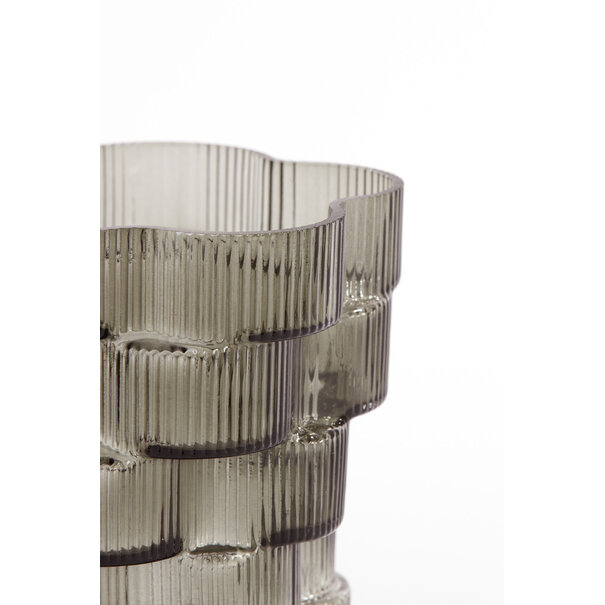 Light en Living Vaas Ø17x22 cm DOURO smoke glas