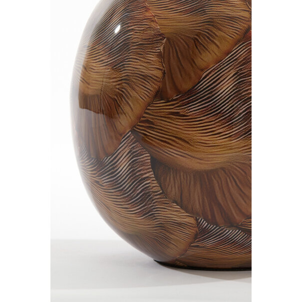 Light & Living Vaas deco Ø26x27 cm MILOS bruin-licht bruin