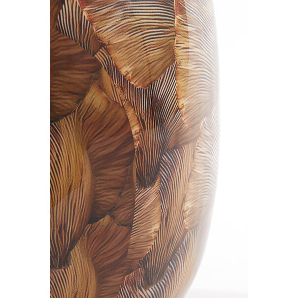 Light & Living Vaas deco Ø26x27 cm MILOS bruin-licht bruin