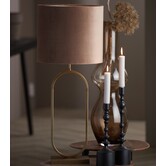 Lampenkap cilinder 35-35-30 cm VELOURS chocolade bruin