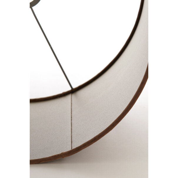 Light en Living Lampenkap cilinder 35-35-30 cm VELOURS chocolade bruin