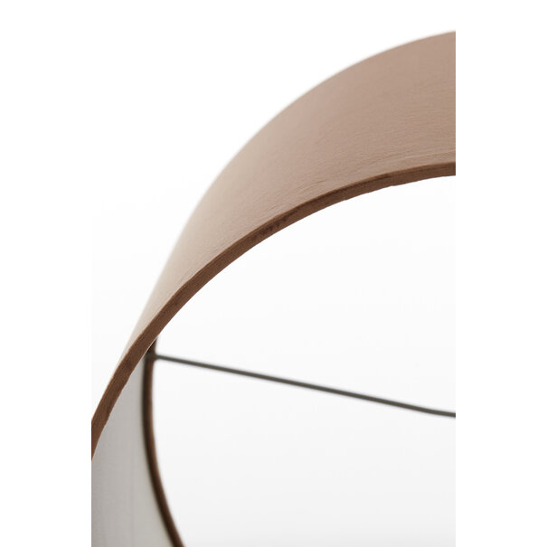 Light en Living Lampenkap cilinder 35-35-30 cm VELOURS chocolade bruin