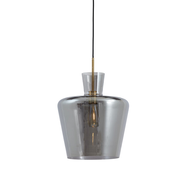 Light & Living Hanglamp Ø25x31 cm MYLES smoke glas+antiek brons