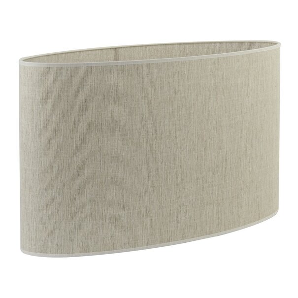 Light en Living Lampenkap ovaal BRESKA parel wit 38-17,5-28 cm