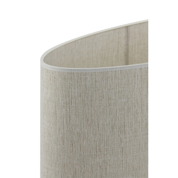 Light en Living Lampenkap ovaal BRESKA parel wit 38-17,5-28 cm