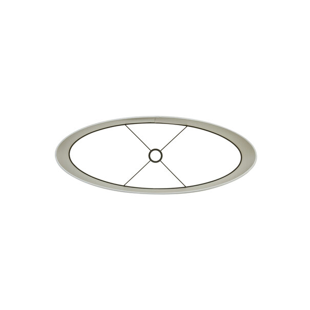 Light en Living Kap ovaal recht smal 58-24-32 cm SAVERNA eiwit
