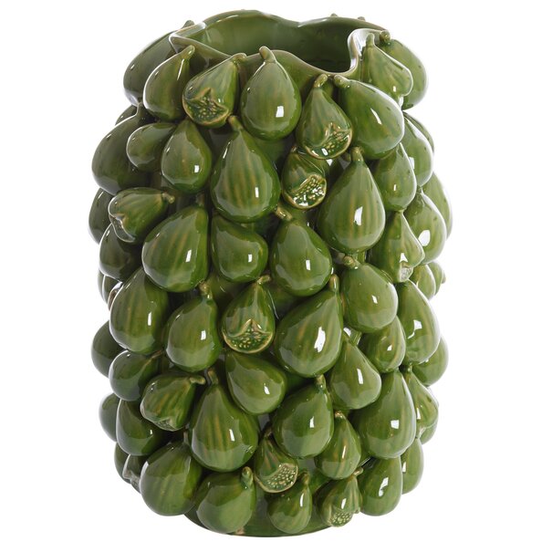 Light en Living Vaas deco 35x33x47 cm NATALIA keramiek donker groen