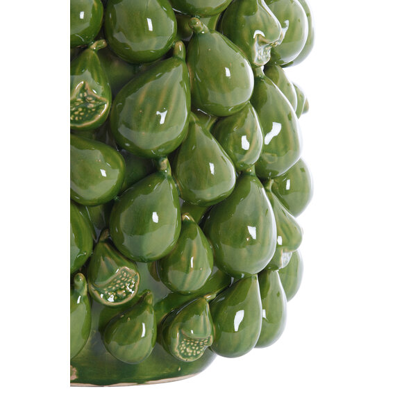 Light en Living Vaas deco 35x33x47 cm NATALIA keramiek donker groen