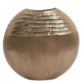 Vaas deco 35x9,5x34 cm MAZAN goud
