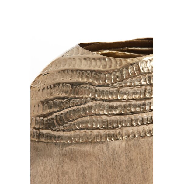 Light en Living Vaas deco 35x9,5x34 cm MAZAN goud