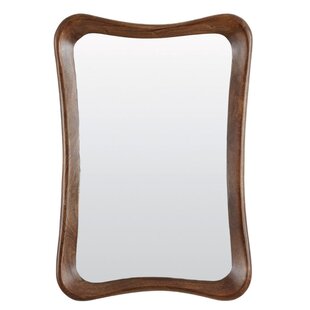 Spiegel 68x6x100 cm ALAMOS hout  roodbruin