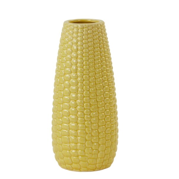 Light en Living Vaas Ø14x31 cm CORN keramiek geel