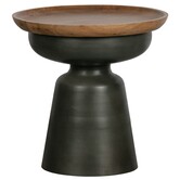 Dana Bijzettafel Hout/metaal Zwart