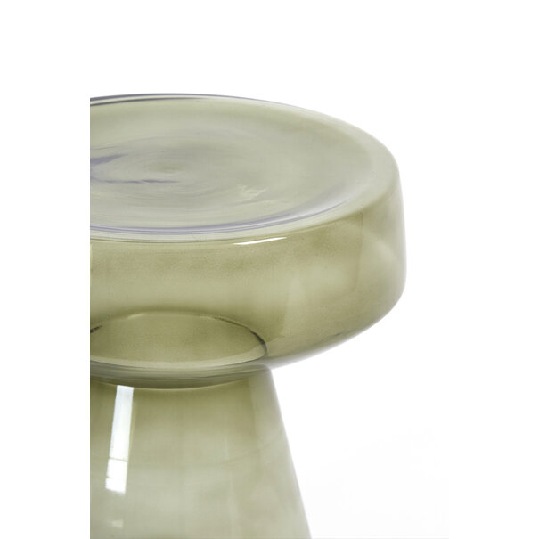 Light en Living Bijzettafel Ø37x44 cm DAKWA glas grijs  groen