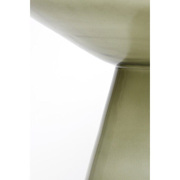 Light en Living Bijzettafel Ø37x44 cm DAKWA glas grijs  groen