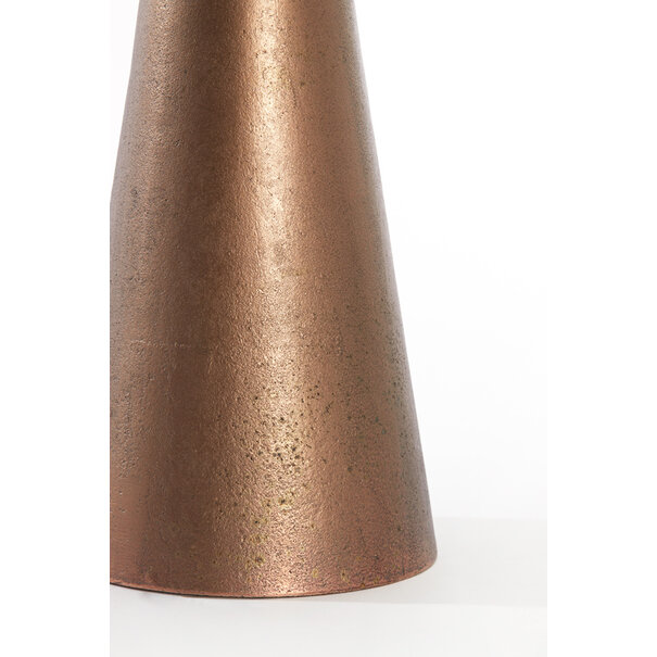 Light en Living Bijzettafel 36x36x51 cm YNEZ travertin  bruin+koper