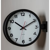 Wandklok Nieuw klassiek tweezijdig wit