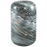 Vaas Kelsh Grijs Waves glas mixed rond L