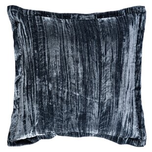 Kussen Senny Blauw velvet ruffle rim 45 x 45 cm