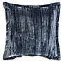 Kussen Senny Blauw velvet ruffle rim 45 x 45 cm