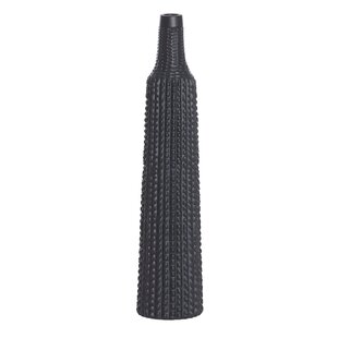 Vaas Ø9,5x46 cm ANGIRA mat zwart