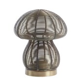 Theelicht Ø15x18 cm MUSHROOM antiek  brons