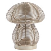 Theelicht Ø15x18 cm MUSHROOM licht  goud