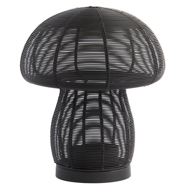 Light en Living Theelicht Ø20x24 cm MUSHROOM mat  zwart