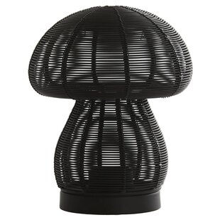Theelicht Ø15x18 cm MUSHROOM mat  zwart