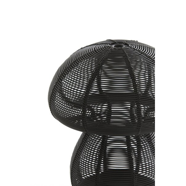 Light en Living Theelicht Ø15x18 cm MUSHROOM mat  zwart