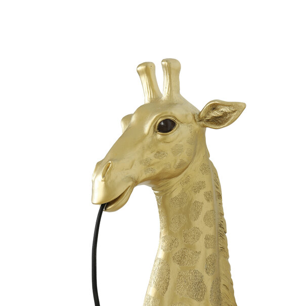 Light en Living Wandlamp Giraffe goud of zwart - Stoere Dierenlamp
