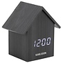 Alarm Clock House LED zwart