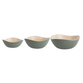 Set van 3 schalen Puro Organic groen