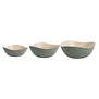 Set van 3 schalen Puro Organic groen