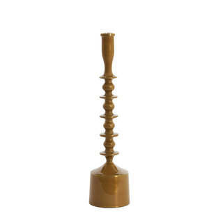 Kandelaar Ø10x42,5 cm MERAKO glanzend okergeel goud