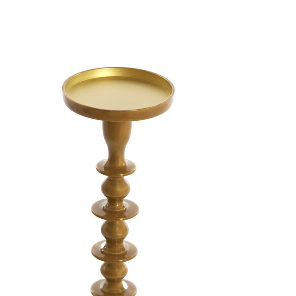 Light en Living Kandelaar Ø11x35,5 cm MERAKO glanzend okergeel goud
