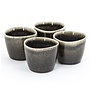 Espresso kopje Daze  - black - set van 4 kopjes