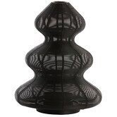 Windlicht Ø25x35 cm CHRISTMAS TREE  mat zwart