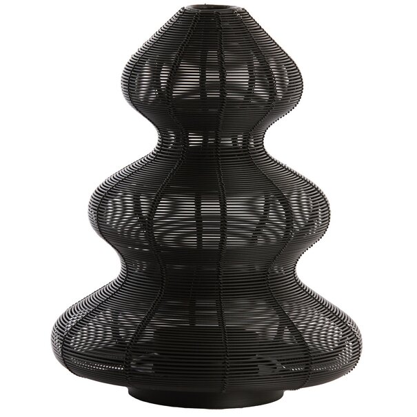 Light en Living Windlicht Ø25x35 cm CHRISTMAS TREE  mat zwart